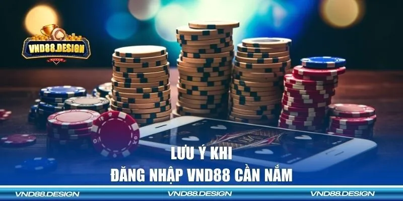 Lưu ý khi đăng nhập VND88 người chơi cần nắm