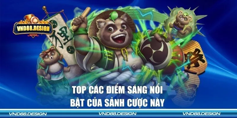 Top các điểm sáng nổi bật của sảnh cược này